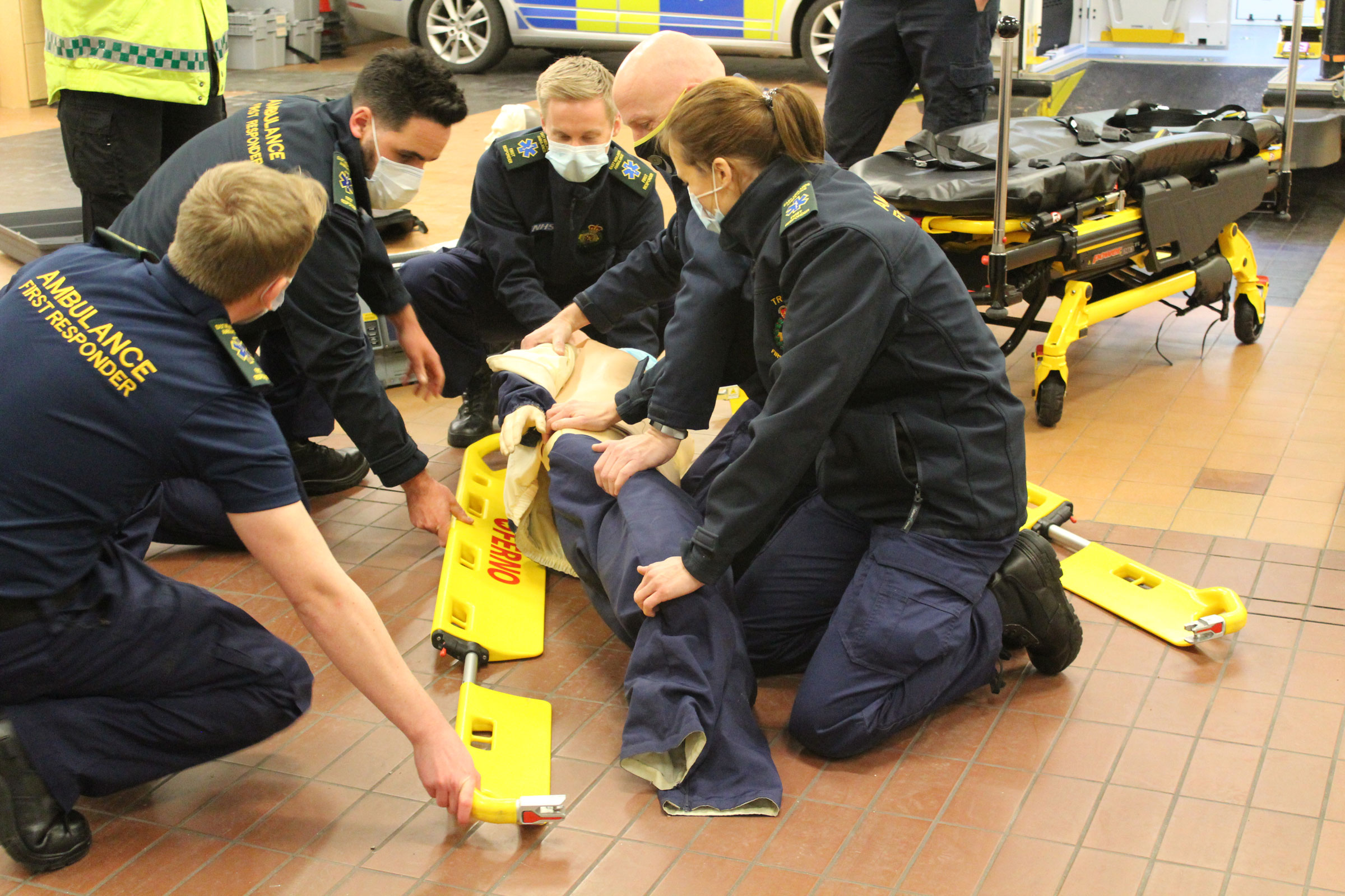 Trent CFR team practising emergency response skills